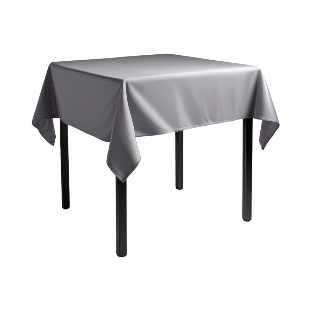 Square Polyester Tablecloth 52x52'' Wedding Banquet Polyester Table Cover 1-36pc