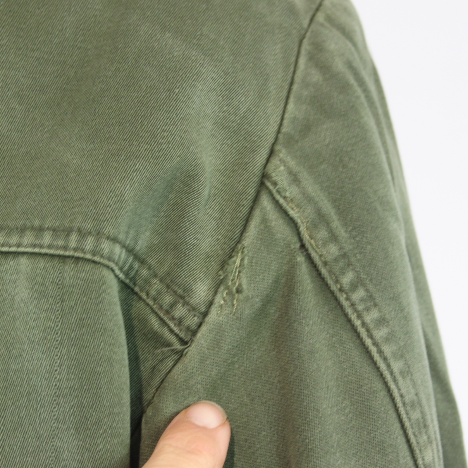 Hungarian Vintage Army Parka Outer Unlined Repaired 42-44" Chest (4115)