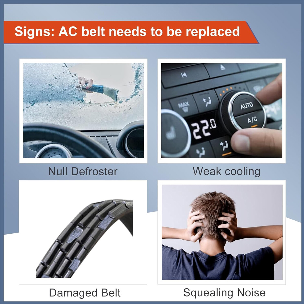 AC Compressor Belt 4PK960 For GM 12576447 For Chevy Silverado Sierra Yukon 960mm