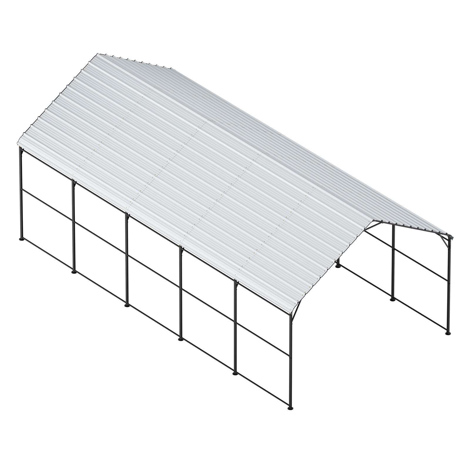 13' x 26' Metal Carport Outdoor Car Shelter Garage for Boats