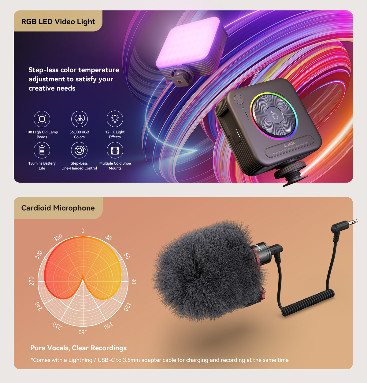 SmallRig Professional Protab Phone Video Rig Kit Vlogging Live Streaming 2022