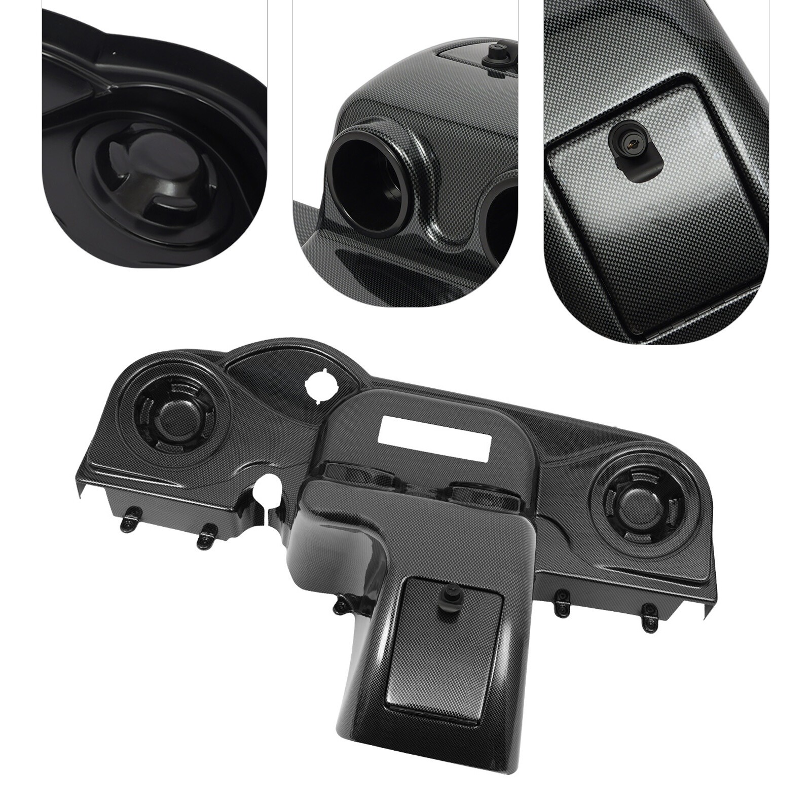 Carbon Fiber Color Dashboard Console Panel For 2008-Up EZGO RXV Models