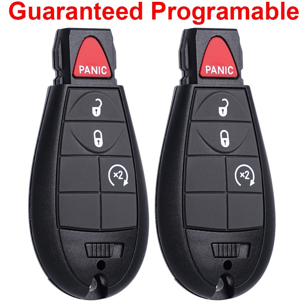 2 For 2013 2014 2015 2016 2017 2018 2019 Dodge Ram 1500 2500 Remote Car Key Fob