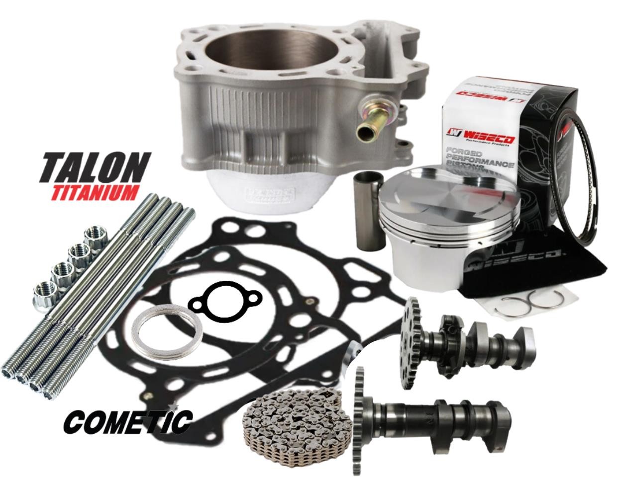 LTZ400 Z400 94mm Big Bore Kit Cams +4 Top End Camshafts 434cc Cylinder Piston