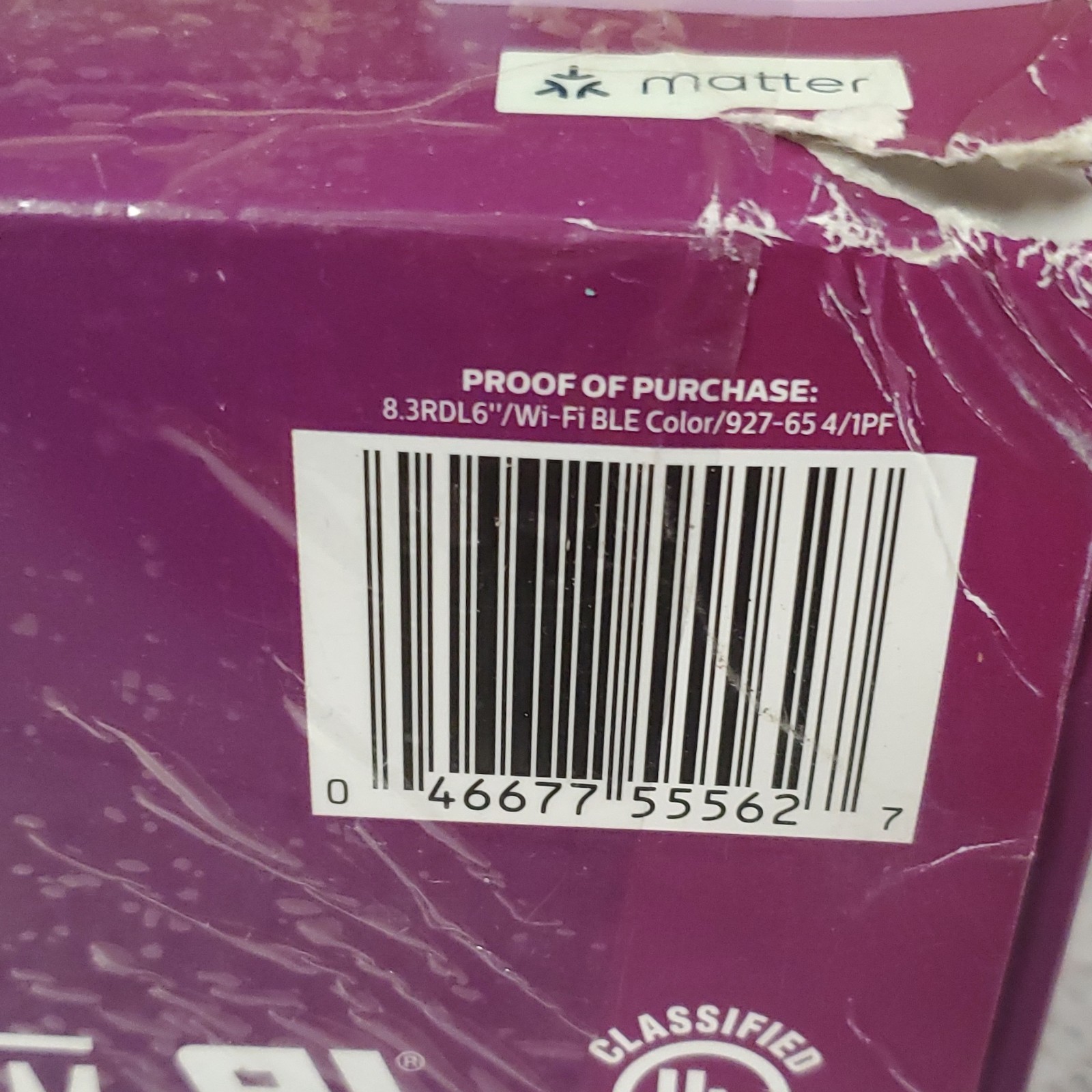 Philips Smart LED 6" Recessed Light Wi-Fi Bluetooth Matter Color Changing White