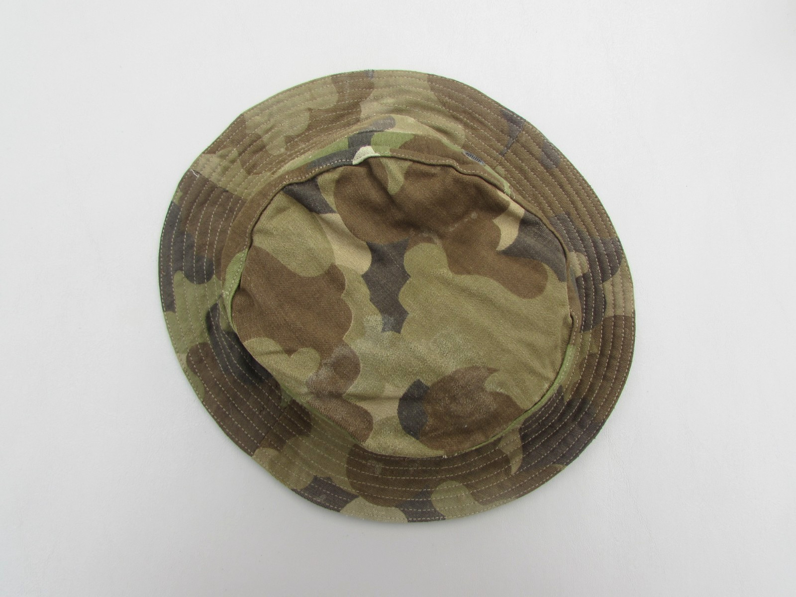 ORIGINAL SOUTH VIETNAM TAILOR MADE POLICE FIELD FORCE CLOUD CAMO BOONIE HAT RVN