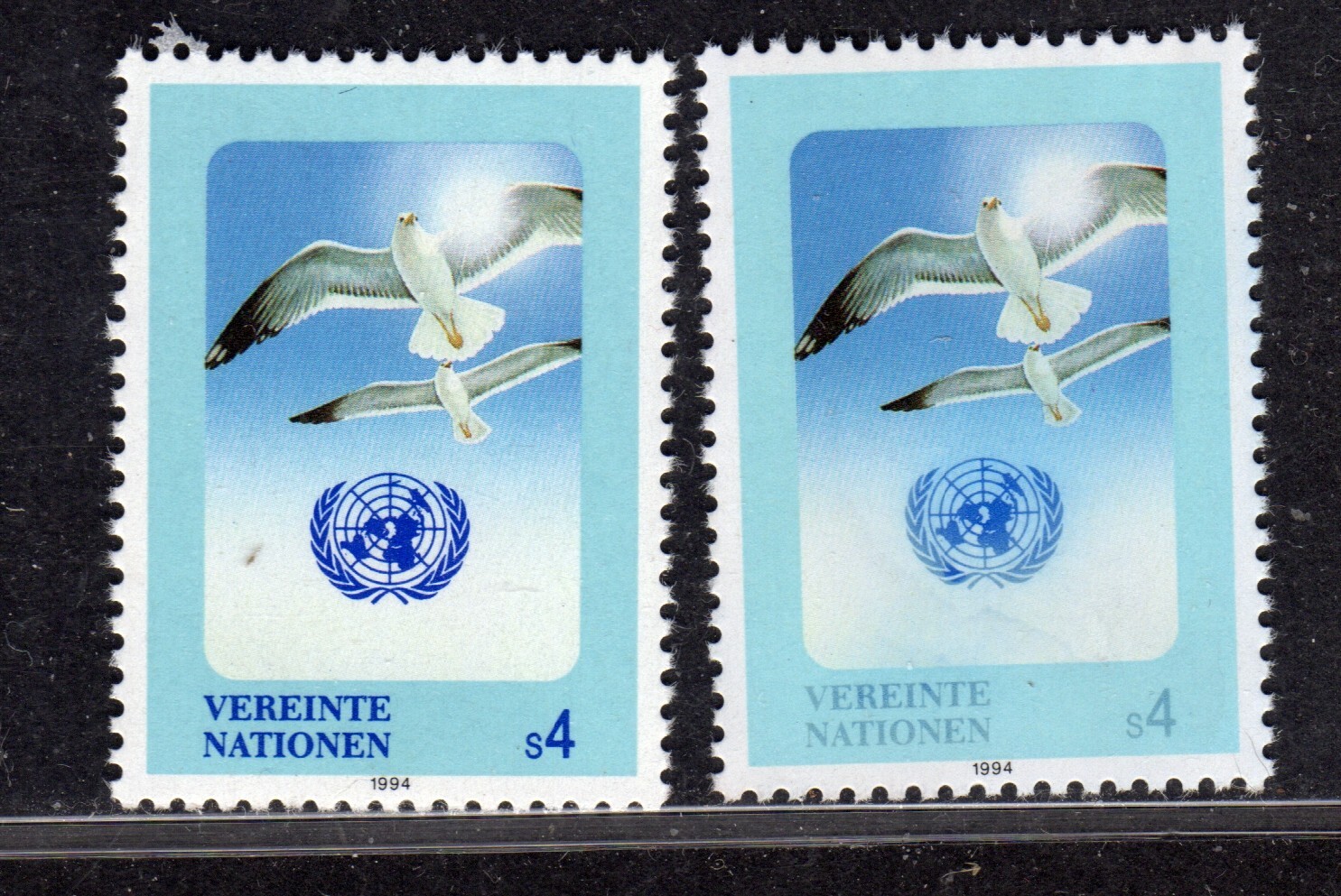 Centsational -EFO UN Vienna 1994 SN 168  MNH Color OG Changeling