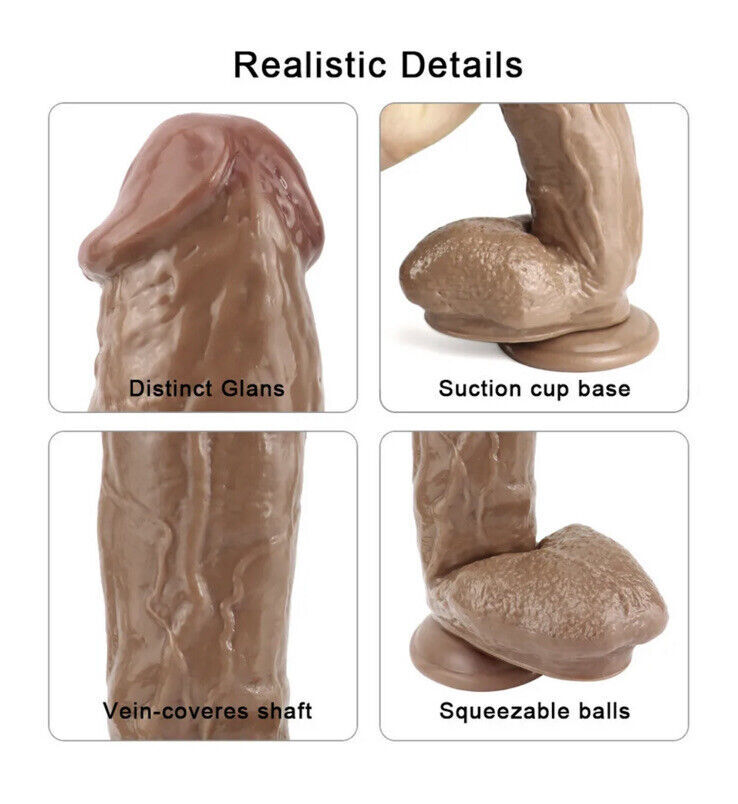 12 Inch Huge Big Dildo Suction Cup Realistic Penis Dong G-spot Sex Toy for women