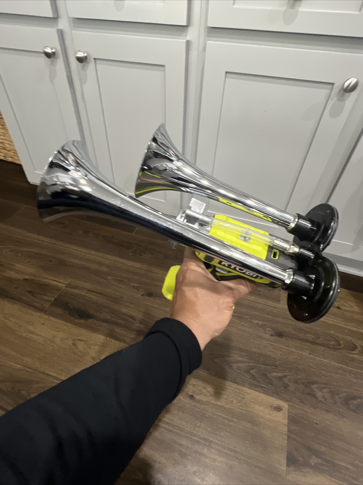 Ryobi 18v Impact drill air train horn (chrome Version)