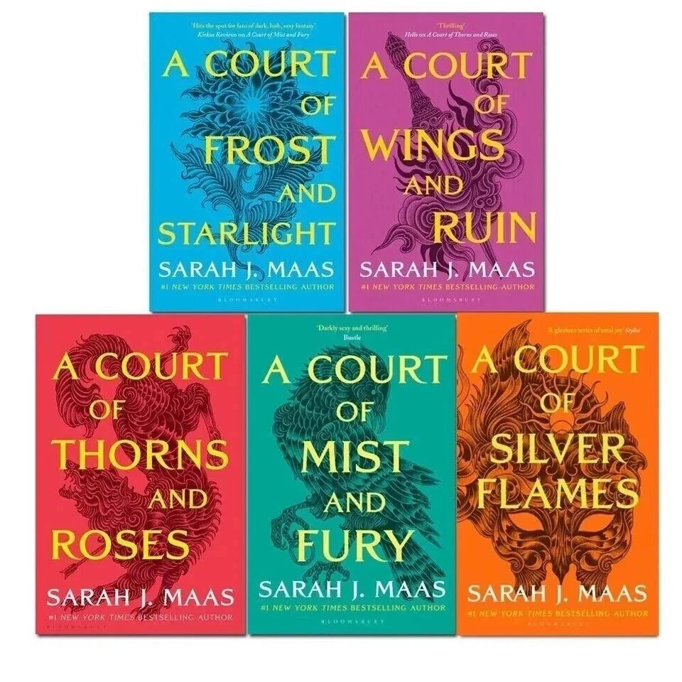 Sarah J. Maas 5 Books Collection Set A Court of Thorns and Roses Series, PB