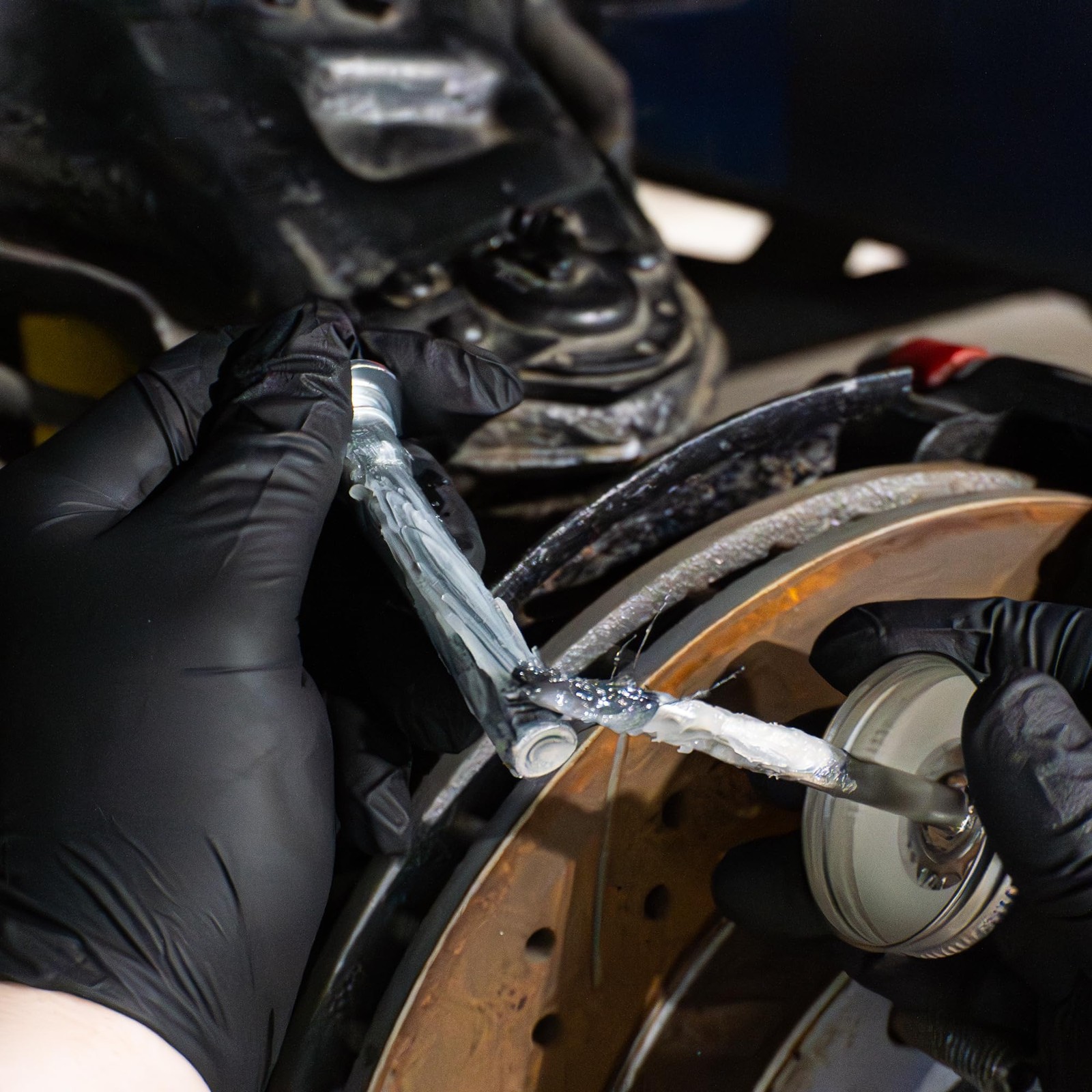 4 oz Silicone Brake Grease Brush Top Brake Caliper Lubricant High Temp