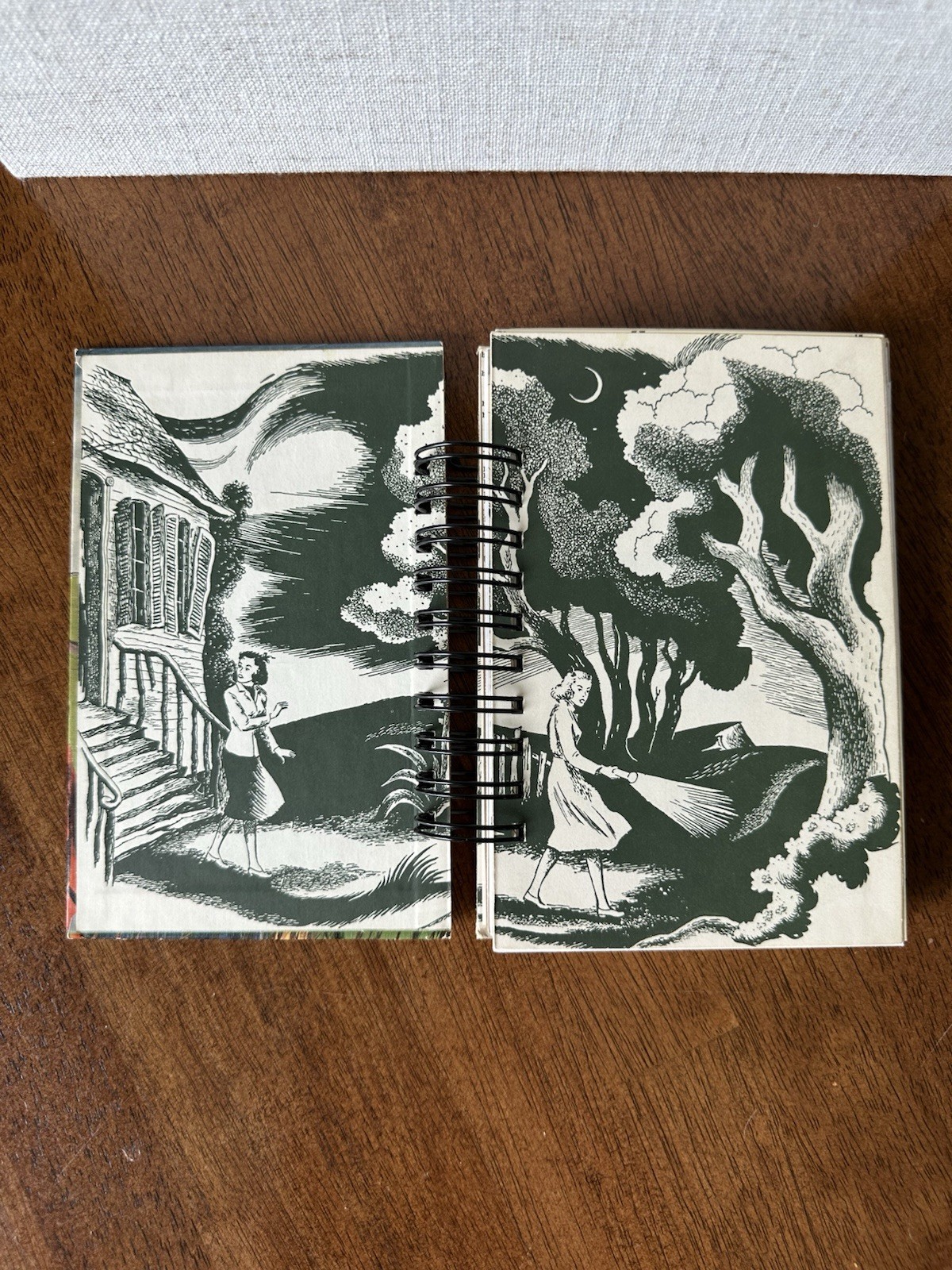 Nancy Drew Book Cover Handmade Junk Journal New, Blank, Spiral Bound