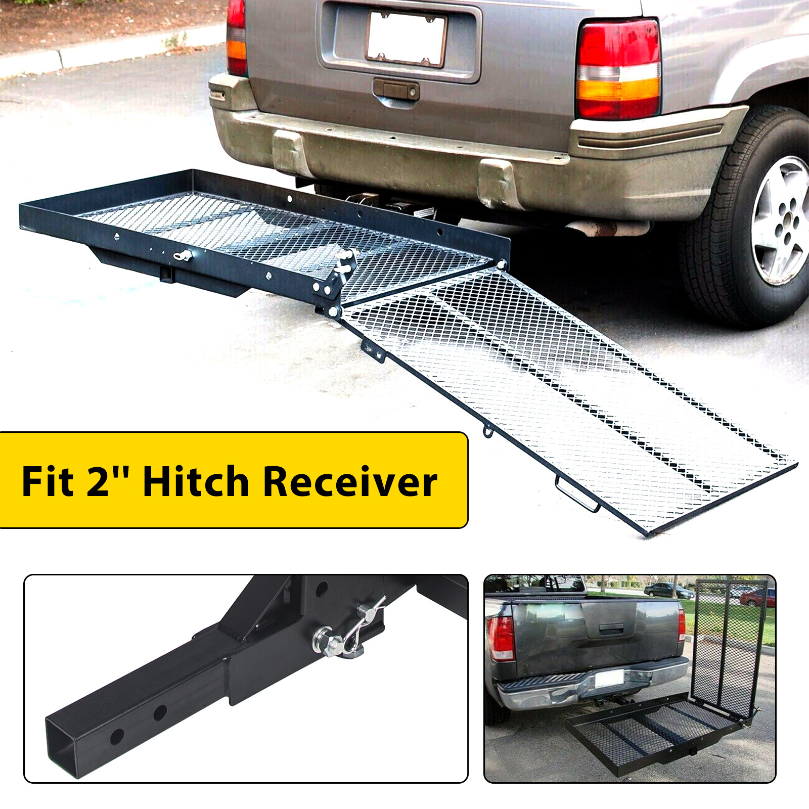 Mobility Carrier Wheelchair Scooter Rack Disability Medical Ramp Hitch