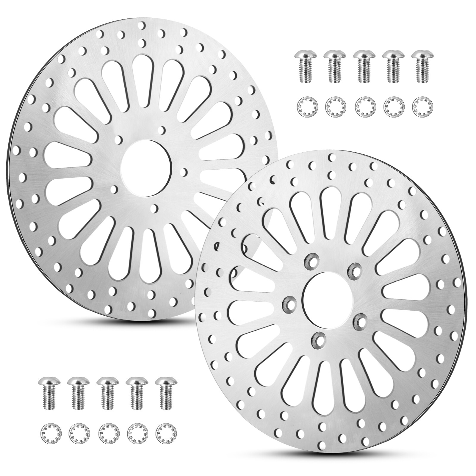 Harley Front Rotors 11.8 Set w/ Bolts for Touring Bagger Models 2008 Above  US