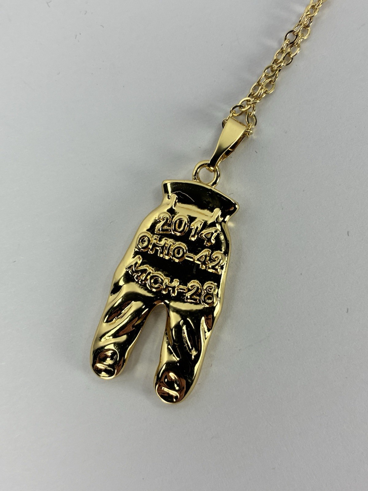Ohio State Football Gold Pants Charm - 2014 Season - Collectors Fan Pendent TTUN