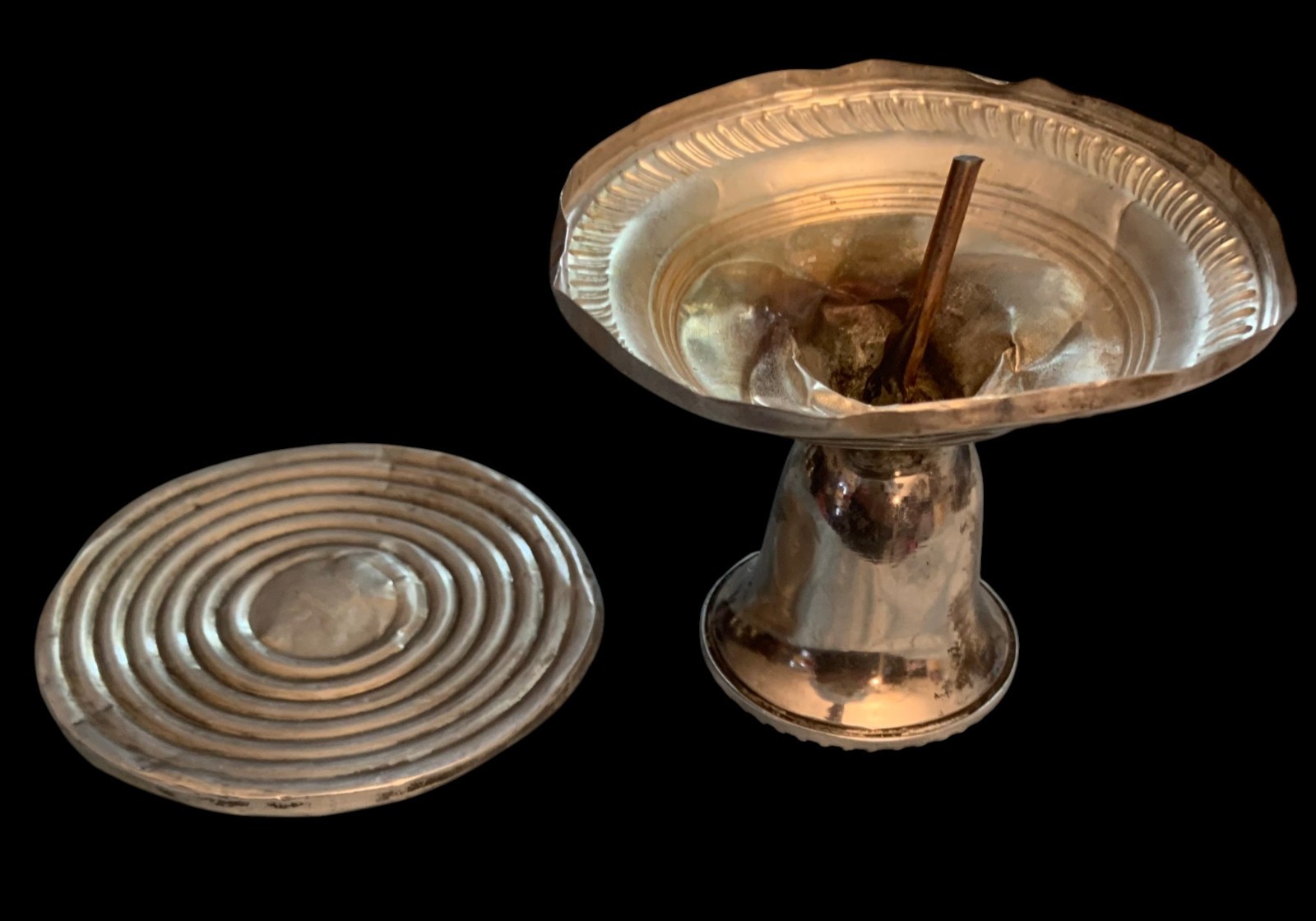 Sterling Silver Weighted "735" 3 Arm Candlestick Candelabra PAIR* HALLMARK