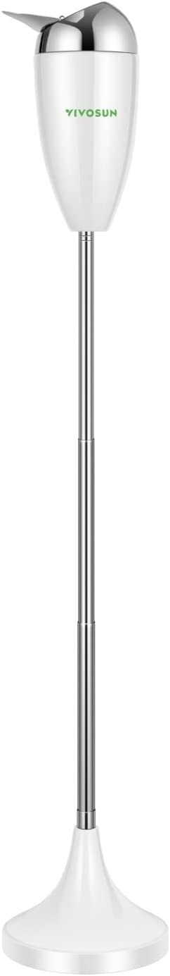 VIVOSUN Outdoor Standing Ashtray w/ Stainless Steel Lid Height  21.5" to 35"