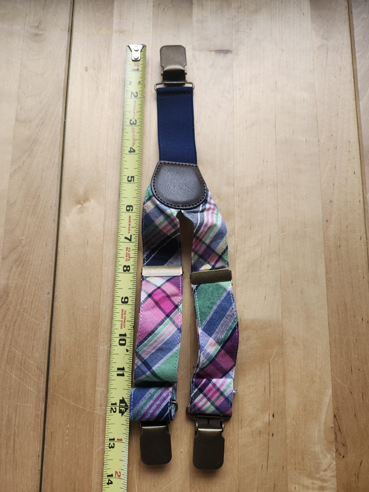 GYMBOREE Madras Suspenders 0-24 Months Adjustable Multicolor 2017 Spring EUC