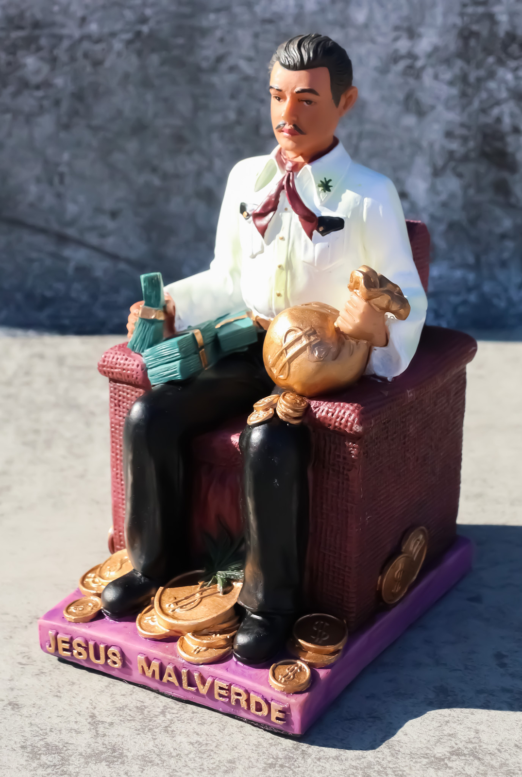 Ebros Jesus Malverde Statue Angel Of The Poor Sinaloa Figurine 6.25"Tall