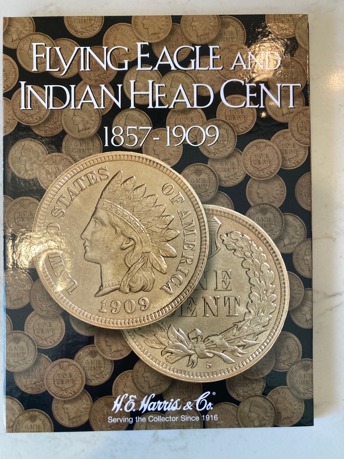 INDIAN CENT starter set in new folder, 20 different dates, nice decent coins