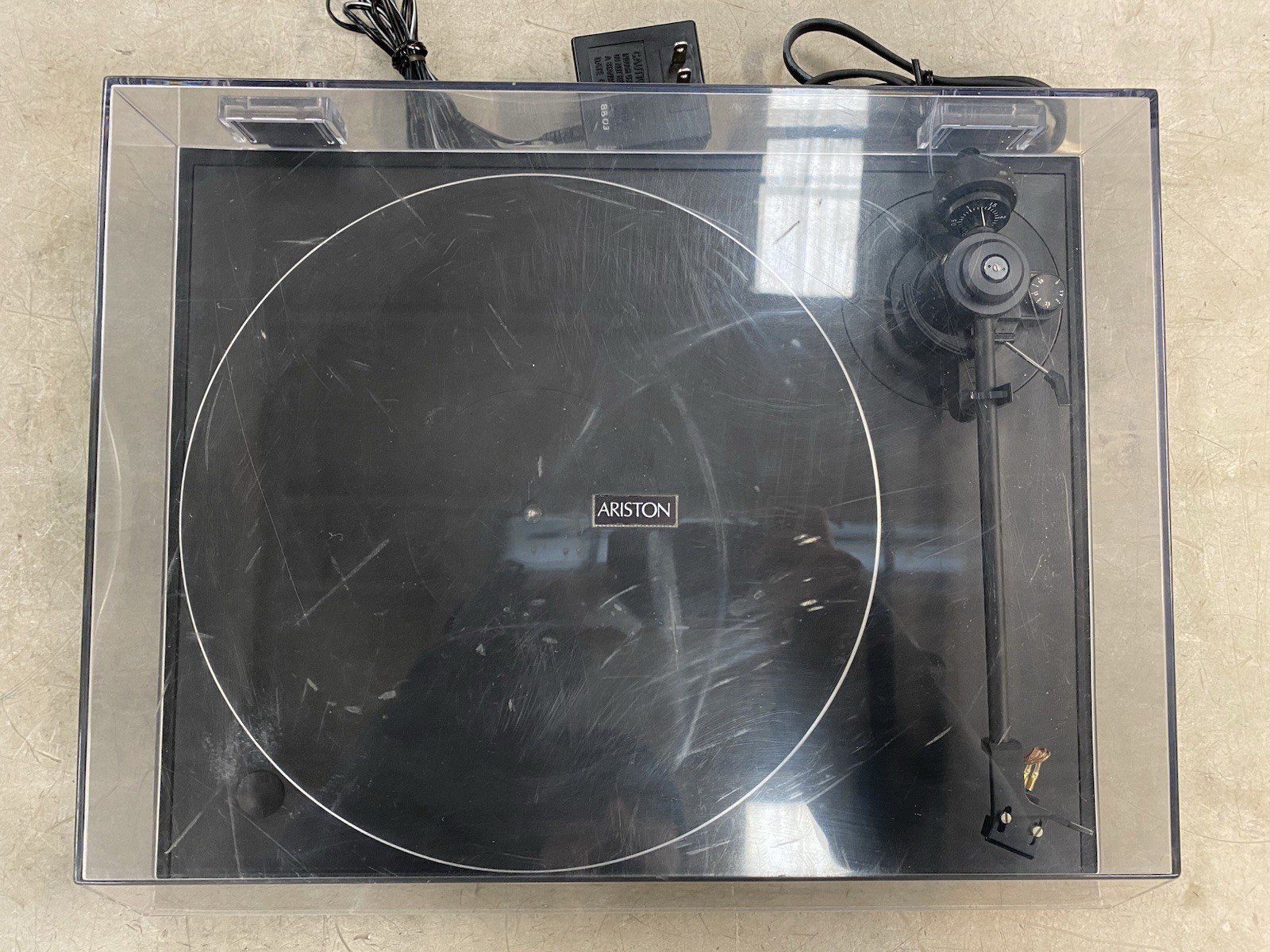 Ariston Q Deck Transcription Belt Drive Turntable w/ Andante HSP - SHOWN WORKING