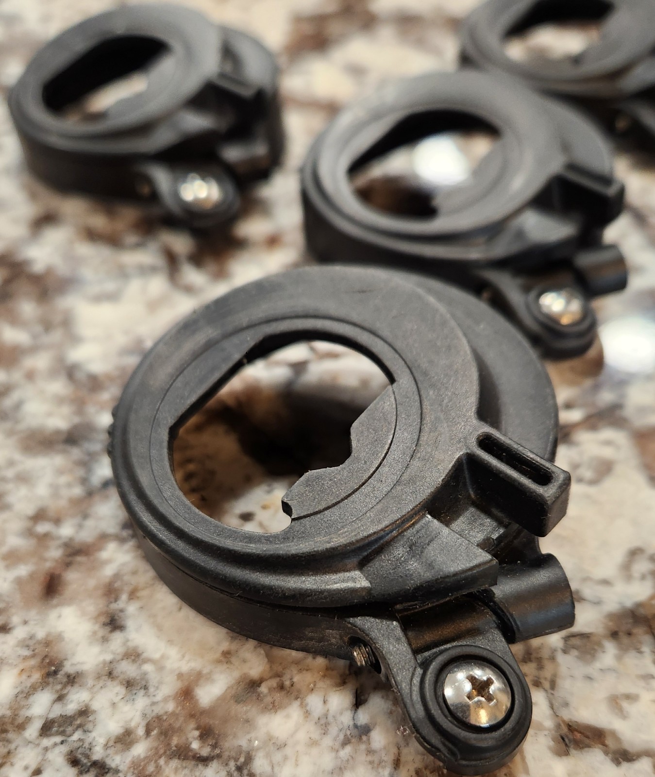 LOT of 5 USED Scott AV3000 Mask Voice Amplifier Mounting BRACKETS SCBA