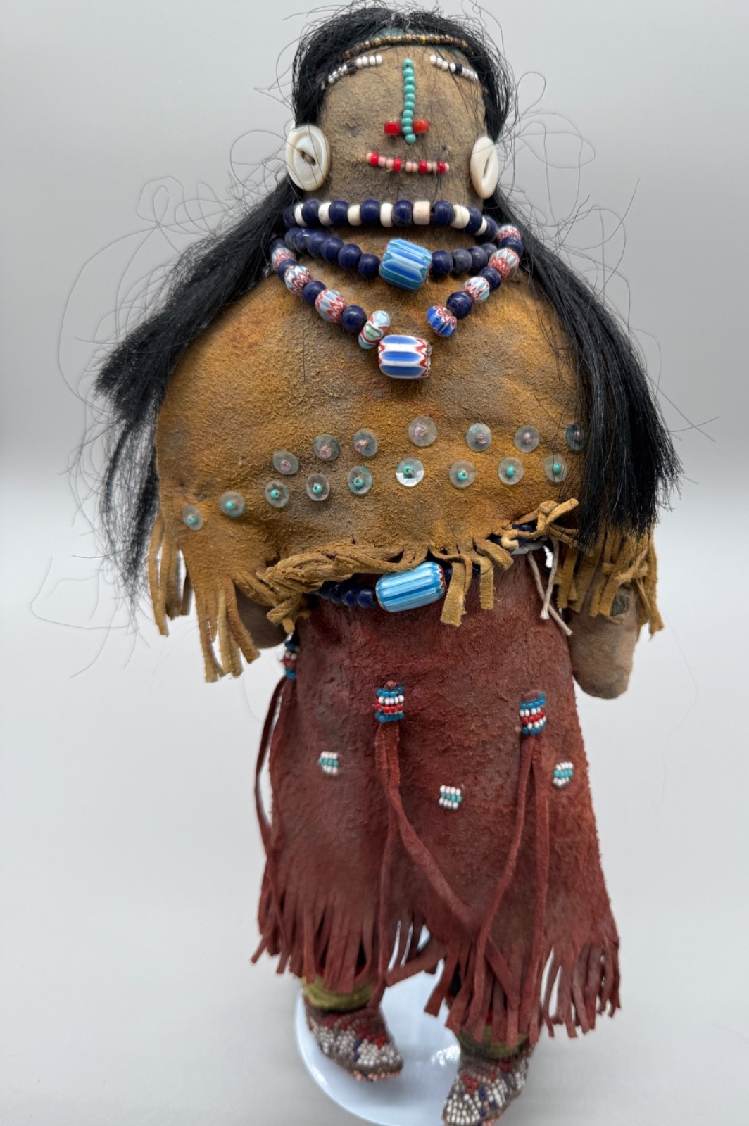 Antique Lakota Sioux Native American Double Sided Doll Anoglte 1890s Antique Dol