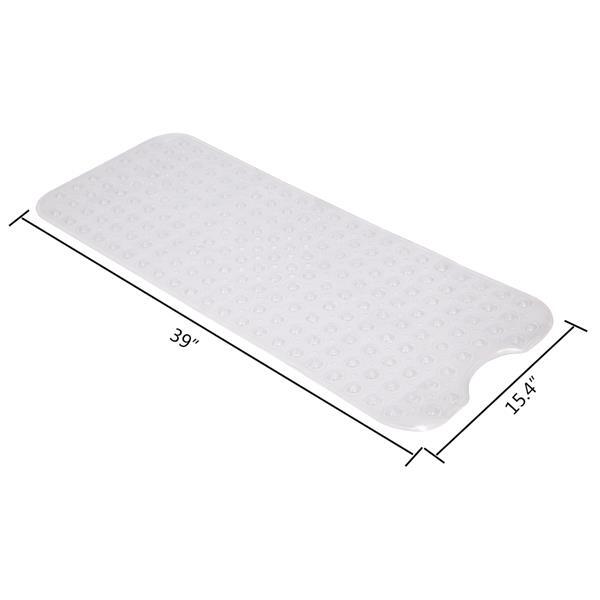 Non Slip Bath Mat Shower Floor Tub Clear Bathroom Bathtub Suction Safety Large