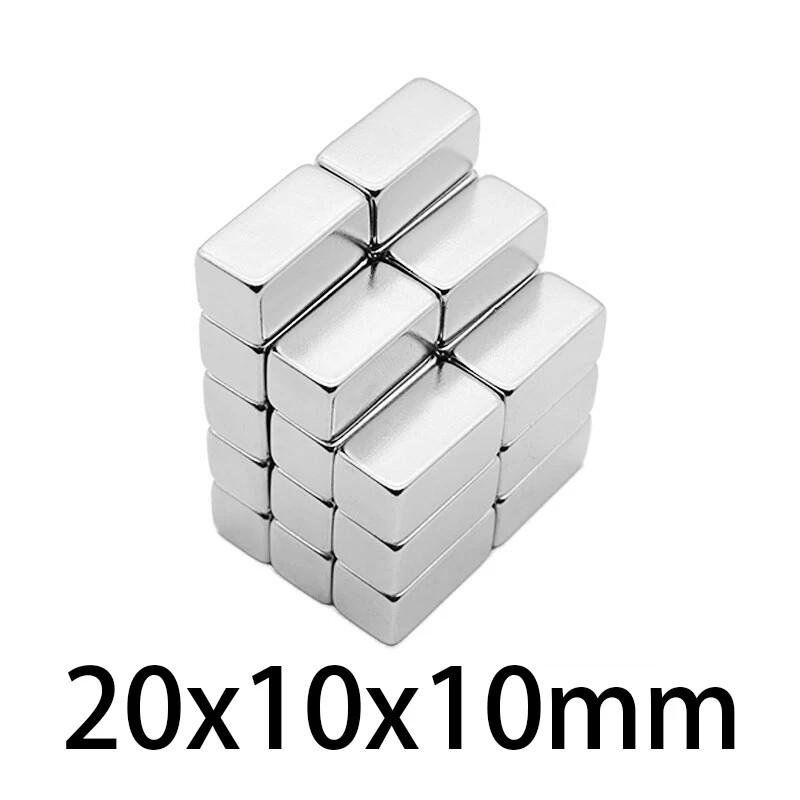 5/10/25 pcs 20x10x10mm N52 Super Strong Block Magnets Rare Earth Neodymium