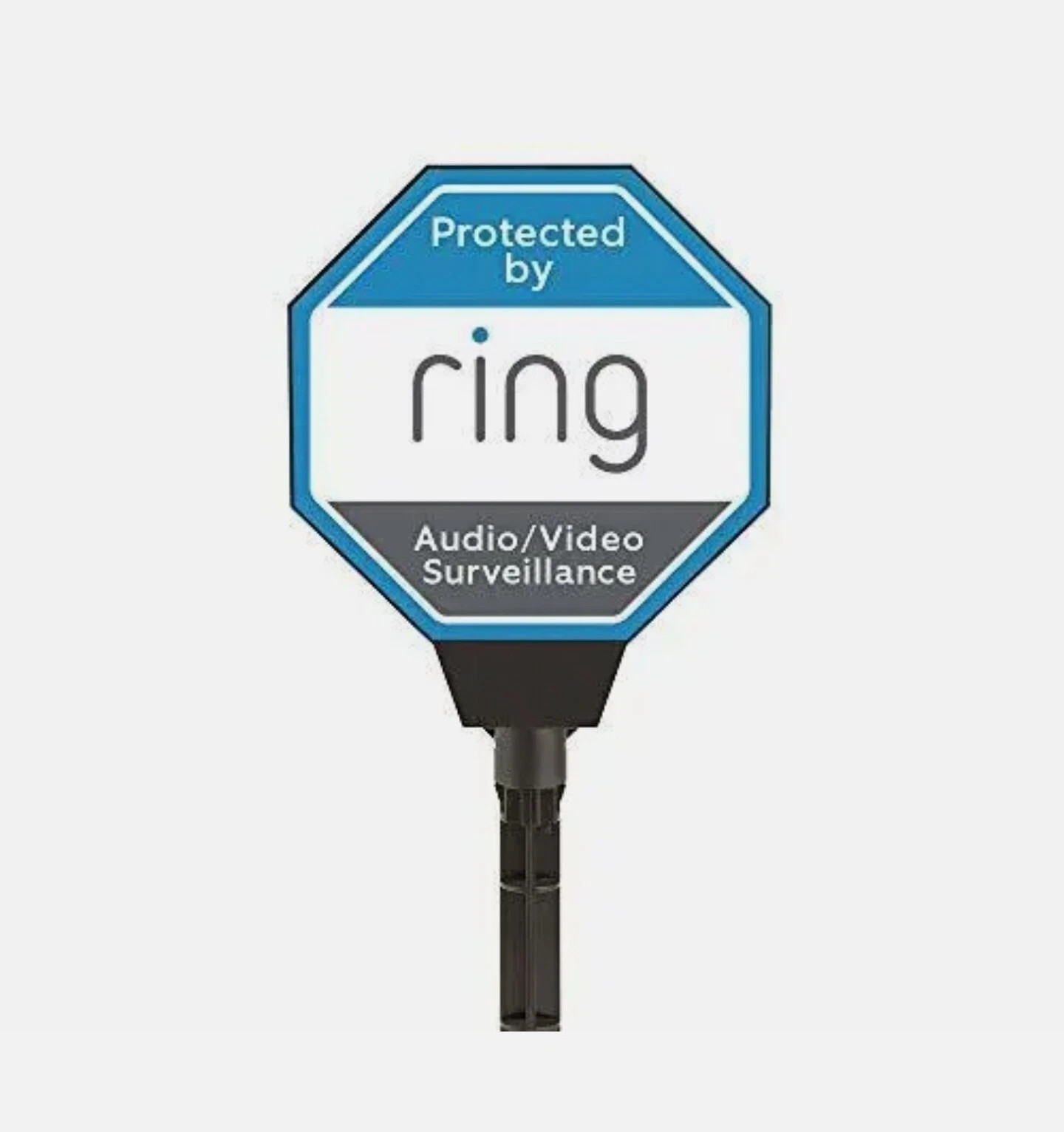 Ring Solar Security Sign Solar Powered Security Illuminated Sign