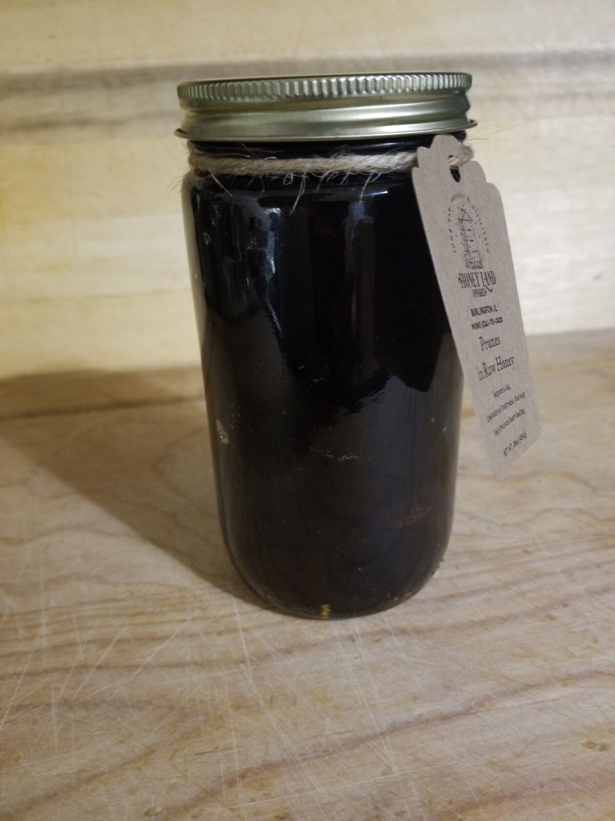 Honey and Prunes - 100% Raw, Wildflower, Local, Organic, Unfiltered