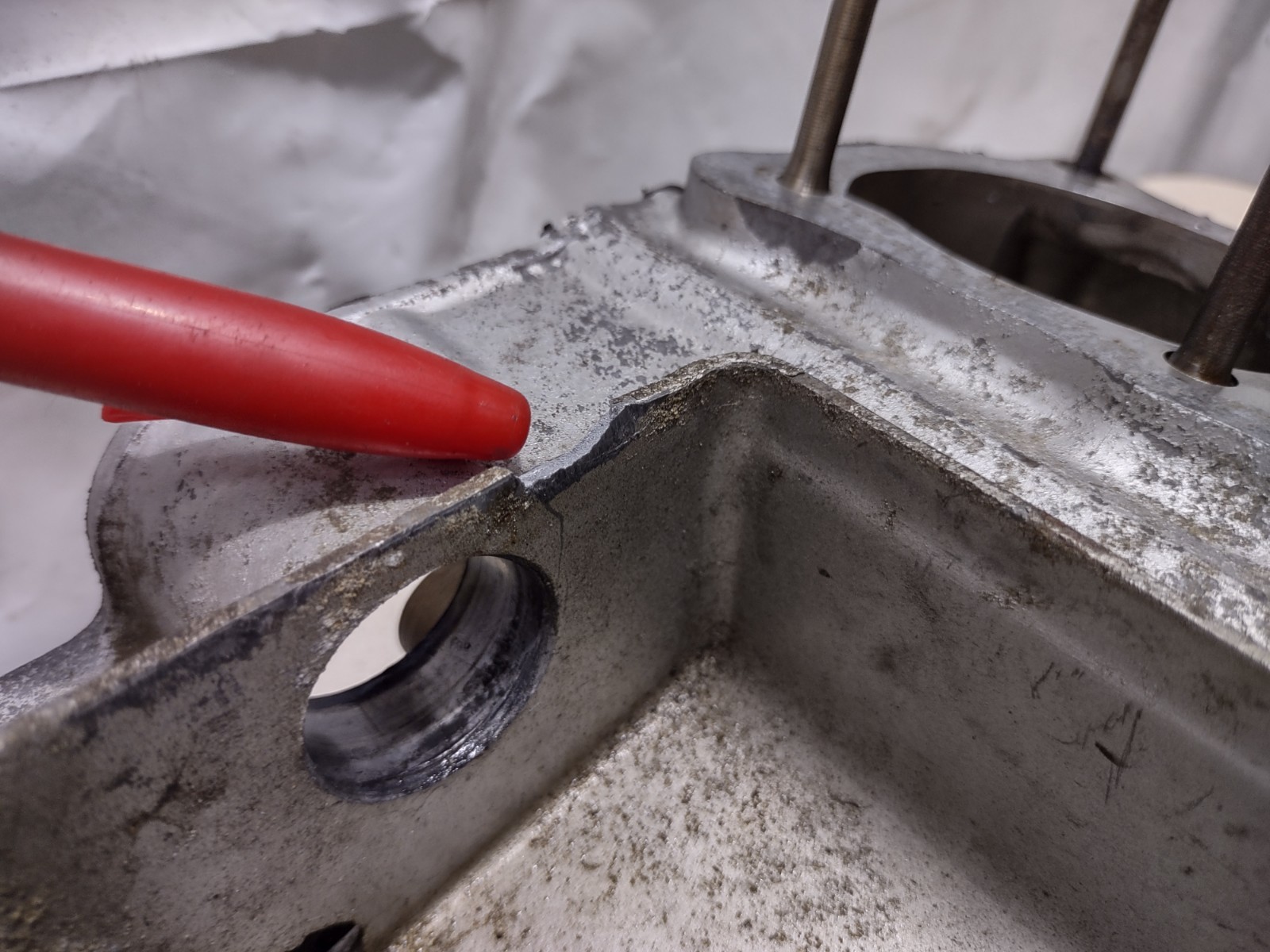 1974 Honda CB 750 CB750 Upper Engine Case Crankcase #325.2-80