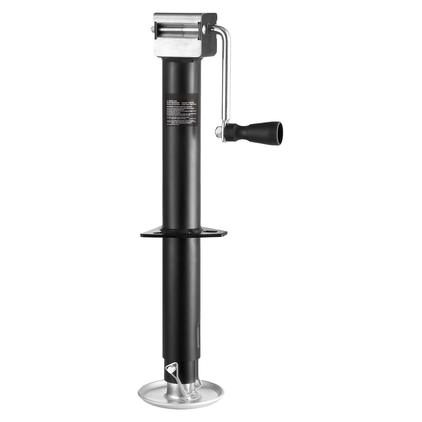 A Frame Trailer Jack Bolt on Trailer Tongue Jack 5000 lbs 15-inch Travel