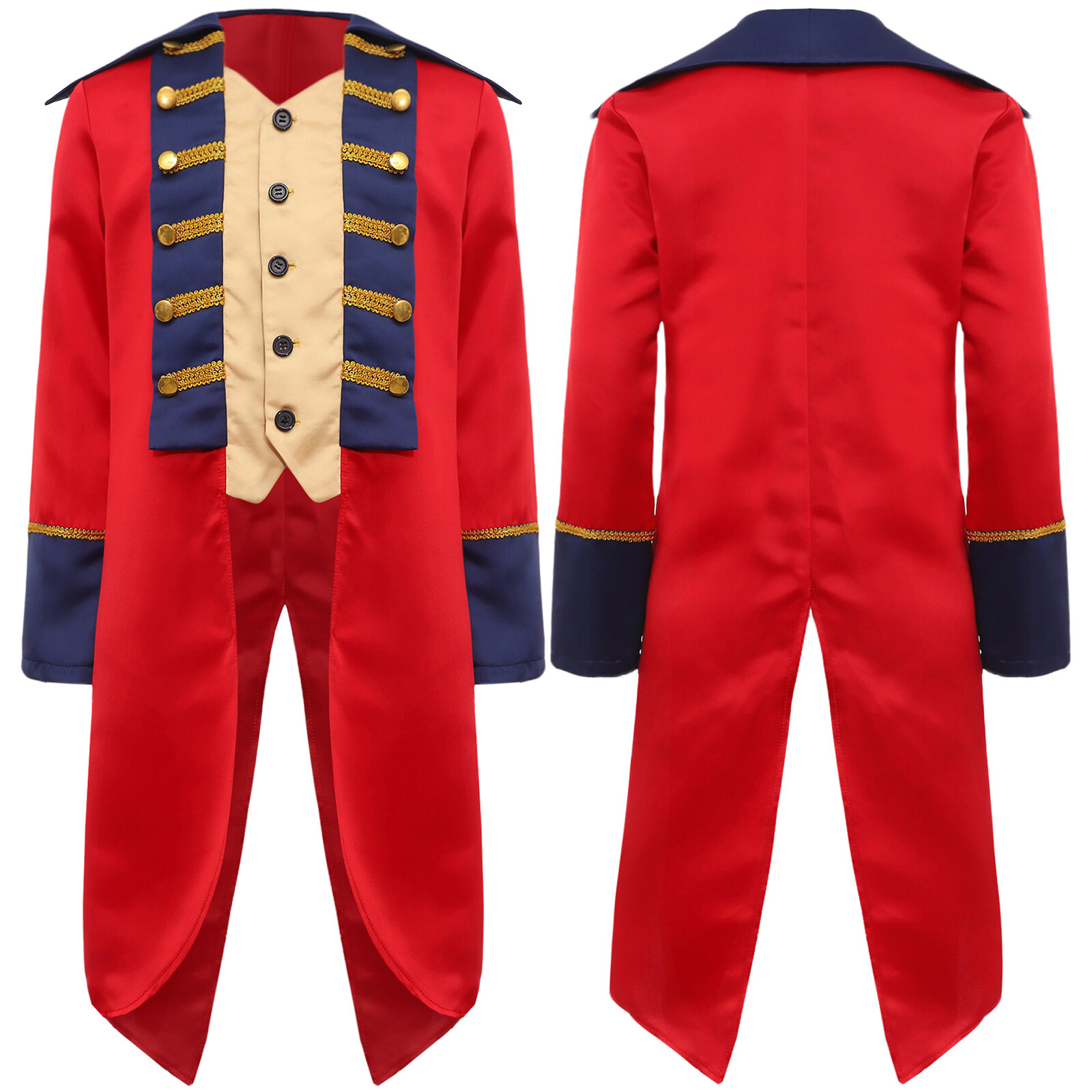Steampunk Tailcoat Jacket British Coat Colonial Patriot Revolutionary Outfit