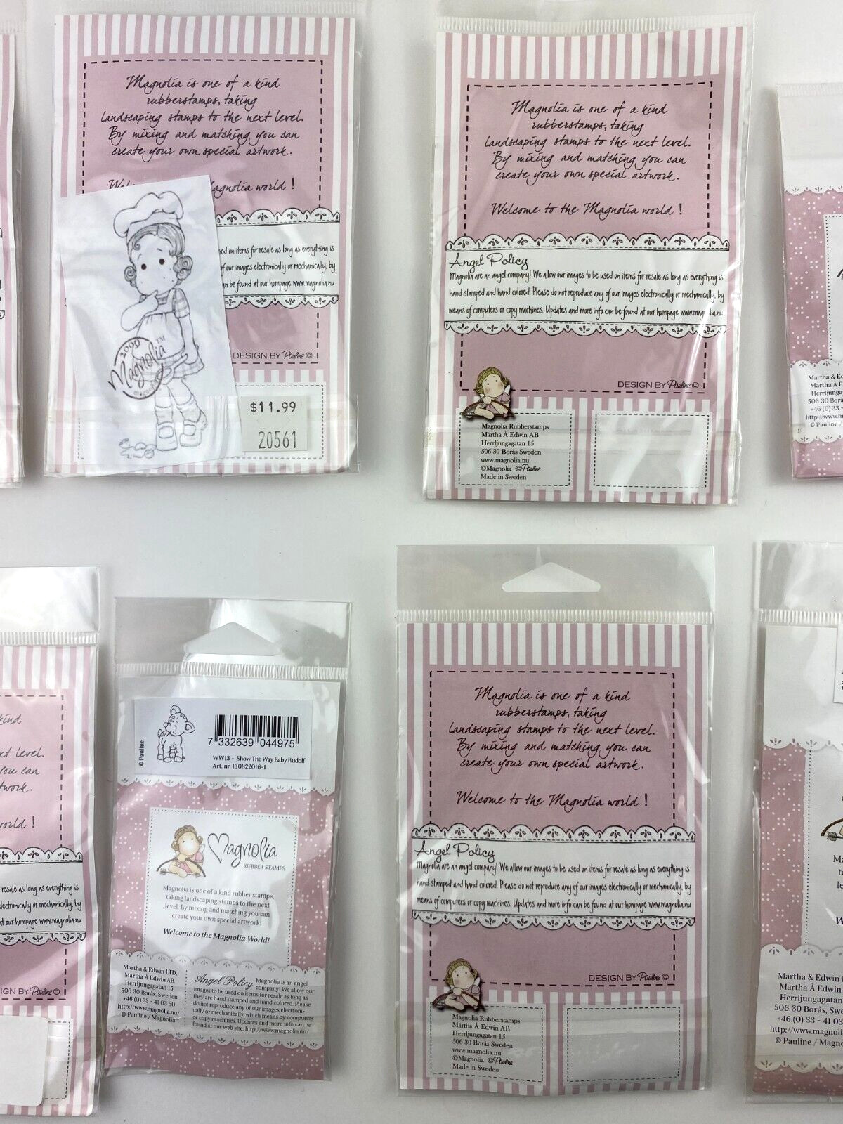 Magnolia (LOT OF 10) Rubber Stamps Assorted #18