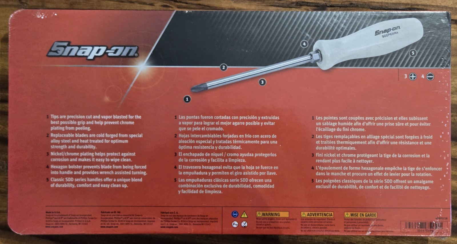 Snap On 7 Piece Combo Screwdriver Set "Pearl White" SDDX70APW