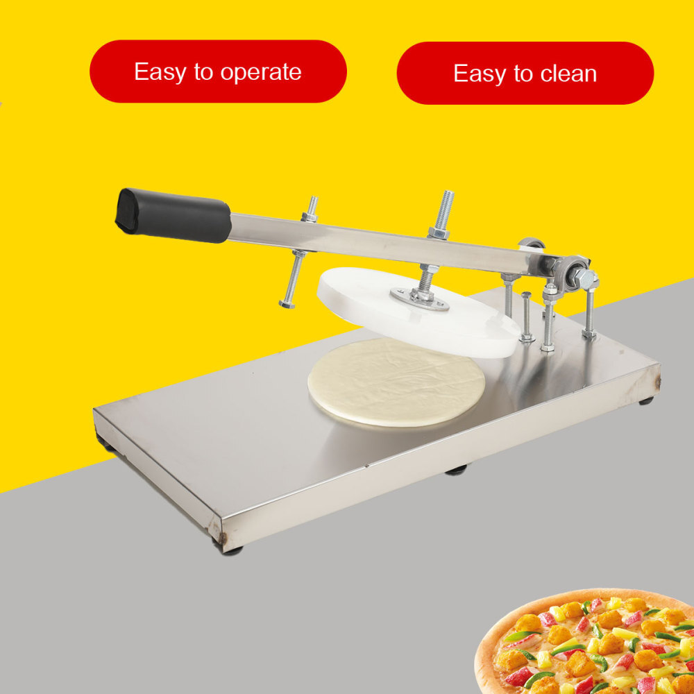 Manual Pizza Dough Press Machine 20cm Stainless Steel Commercial Cake Press