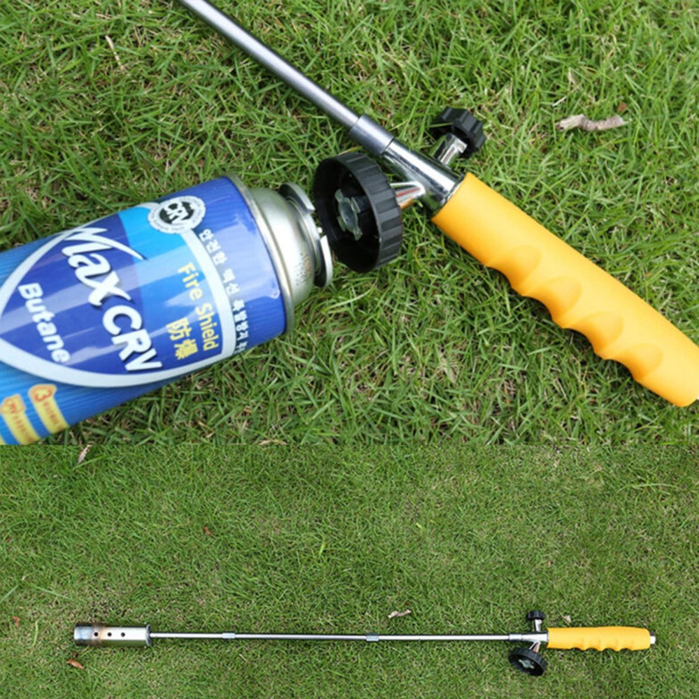 Propane Torch Weed Burner Blow Torch Flame Control Detachable Long Arm Outside