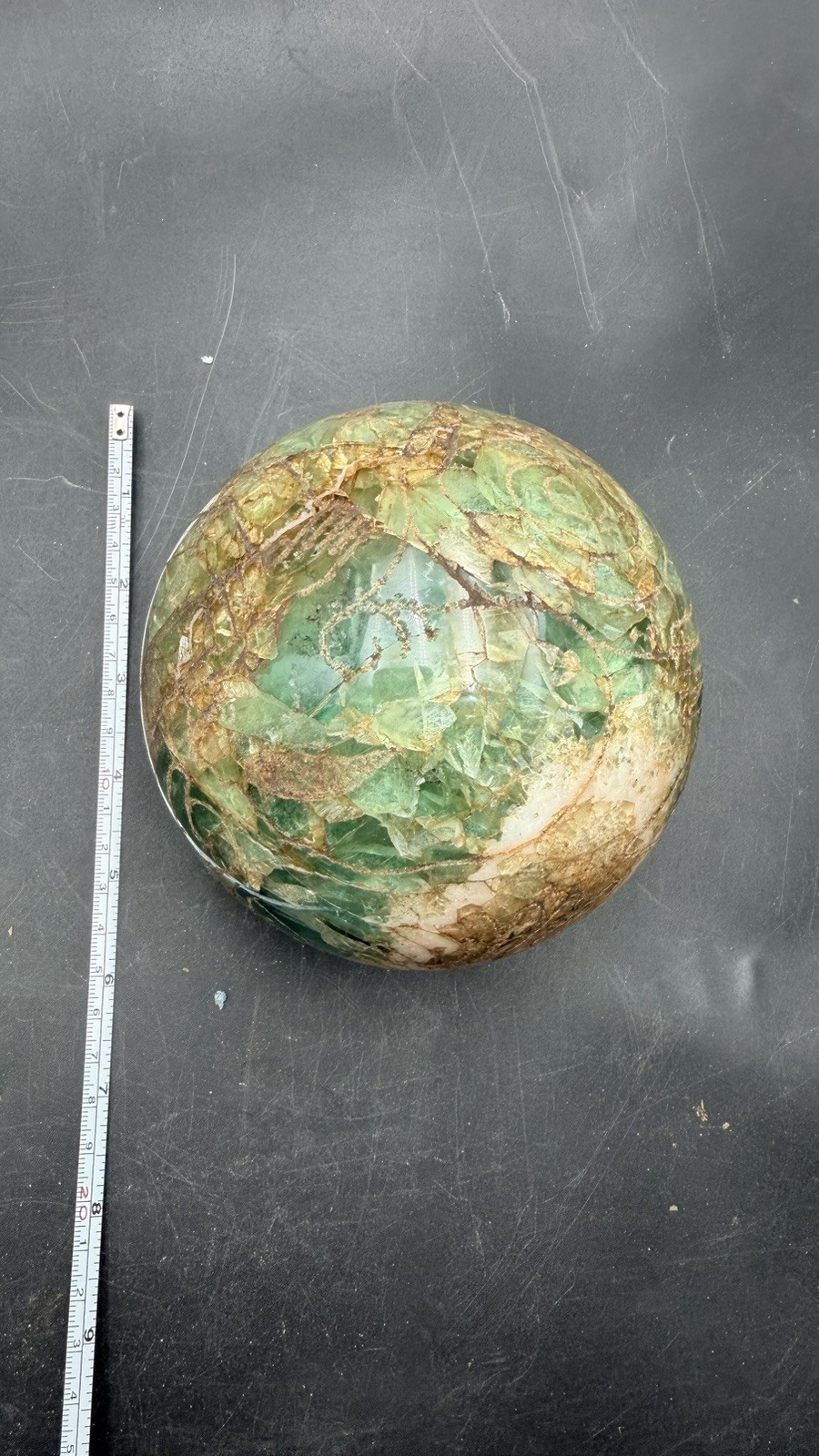 Pre Maya Fluorite Sphere From Tula Hidalgo Mexico