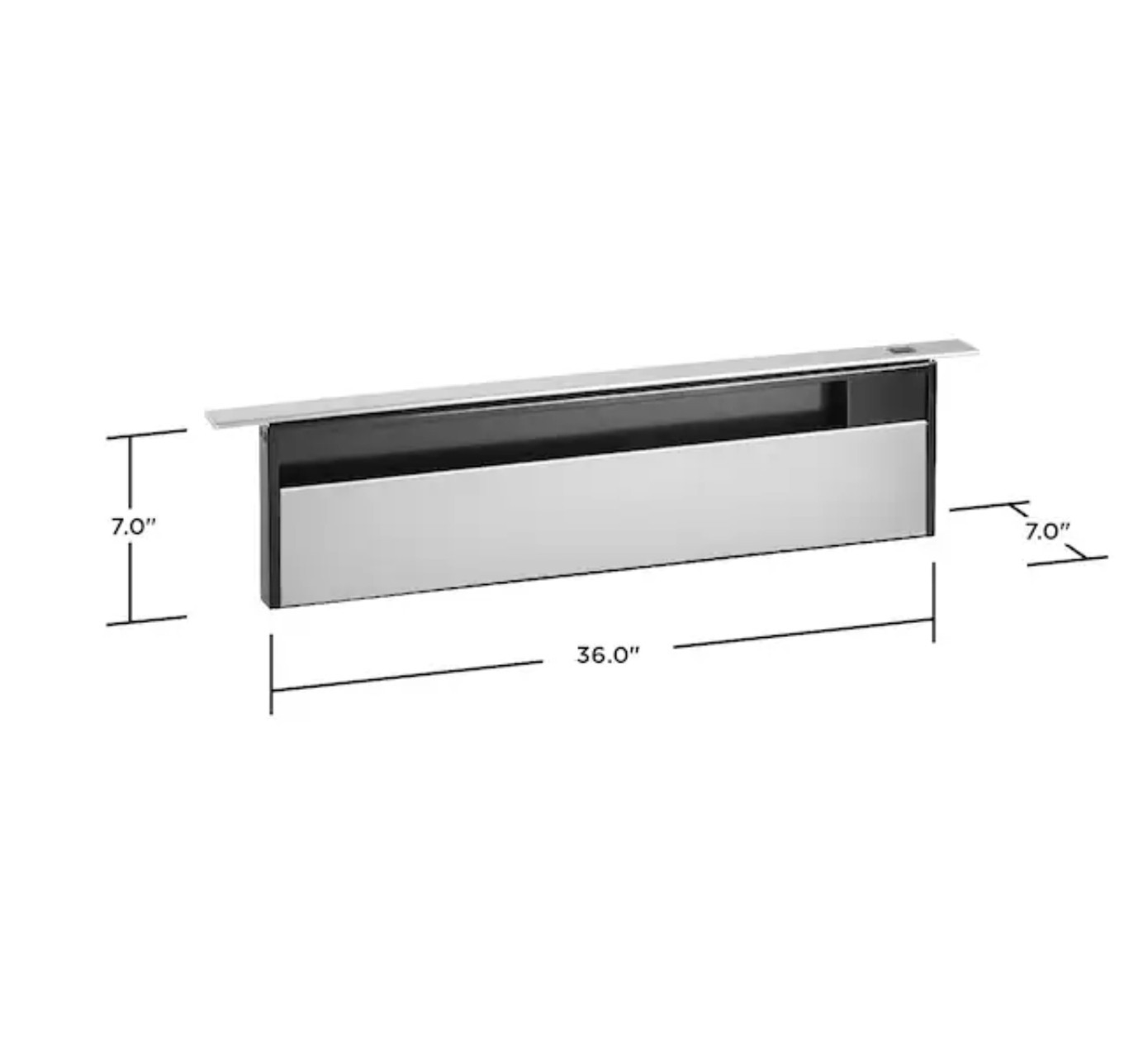 GE 36 in. Telescopic Downdraft System in Stainless Steel And Black UVD6361SPSS