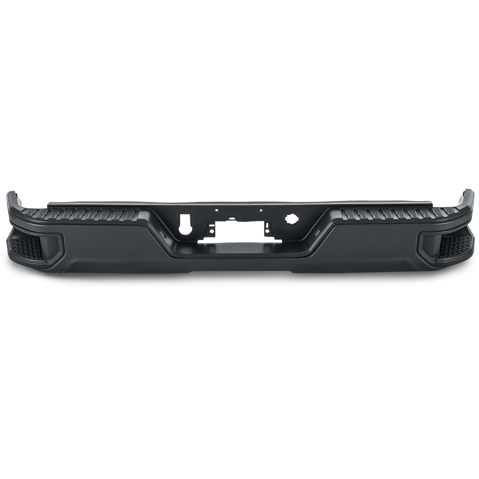 For 2019-2024 Chevy Silverado 1500 GMC Sierra Rear Bumper Assembly Black Steel