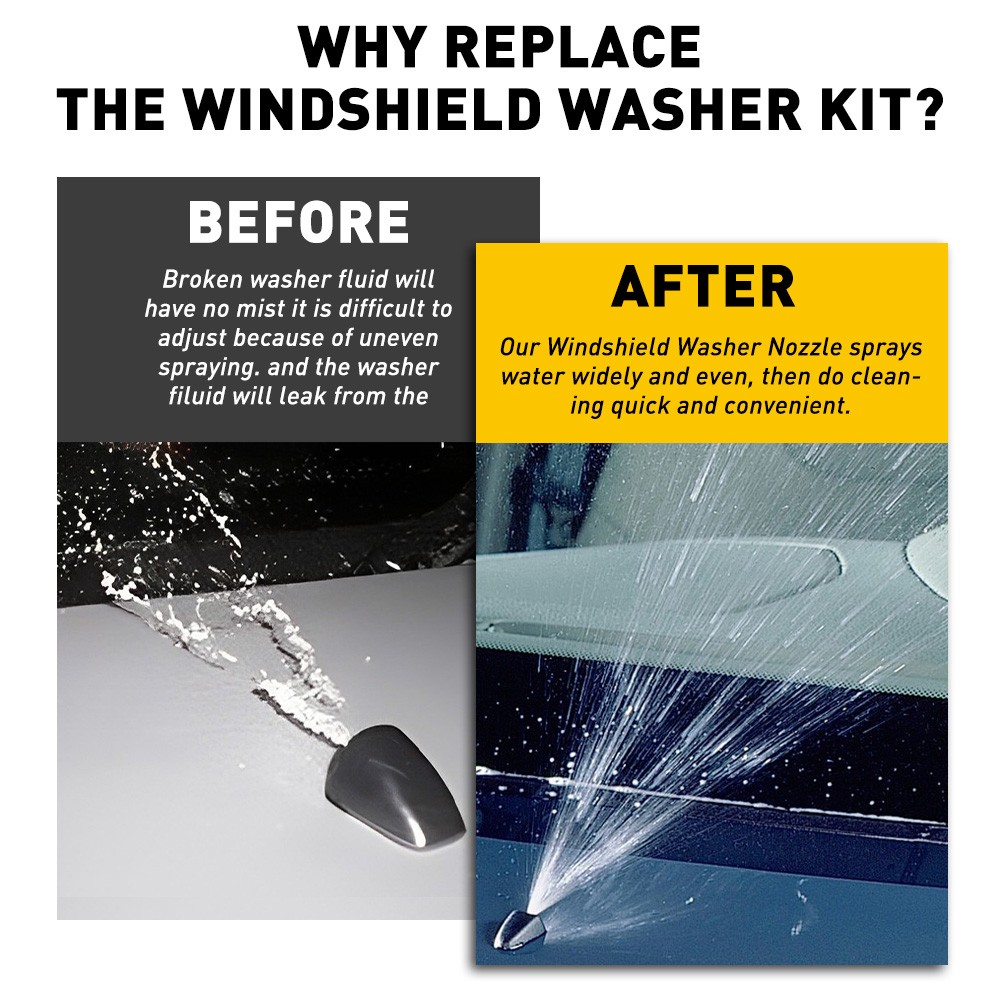 For Grand Jeep 2011-2017 Cherokee Windshield Wiper Water Washer Spray Nozzle Jet