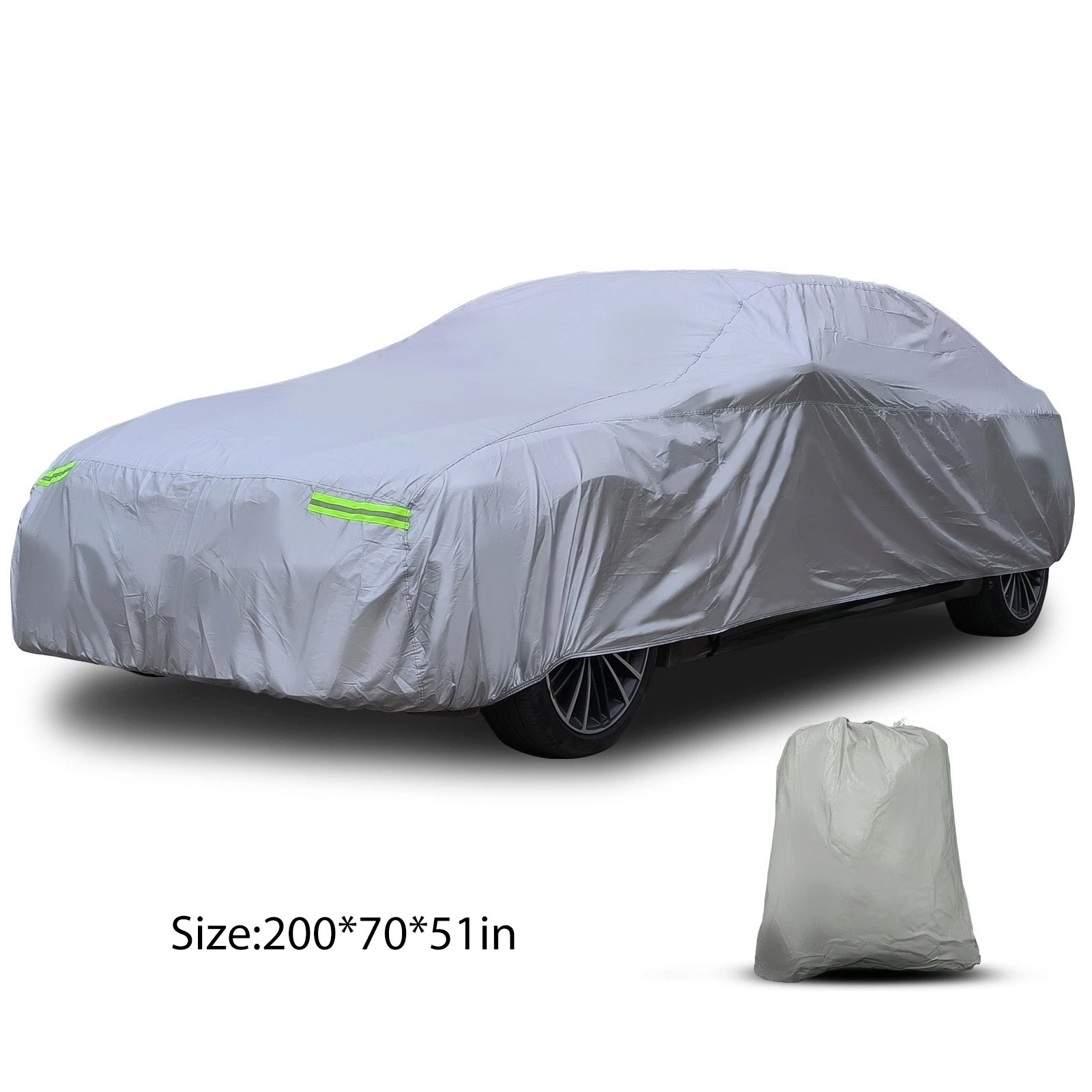 Full Car Cover Waterproof Anti-UV Rain Snow All Weather Protection Anti Scratch
