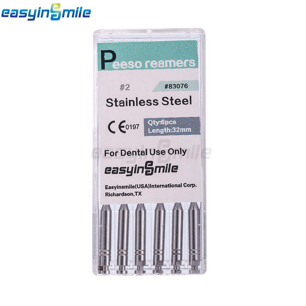 10PKs Dental Endo Peeso Reamers/Glidden Gates Spiral Burs Root Canal 1#-6# files