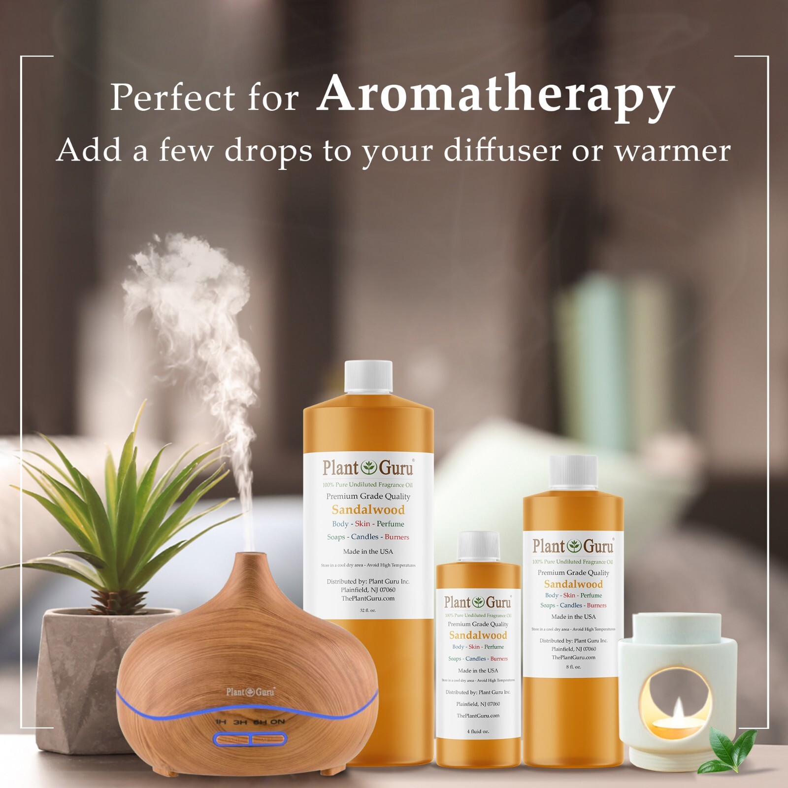 Sandalwood Fragrance Oil For Candle, Soap Making, Diffuser and Burners