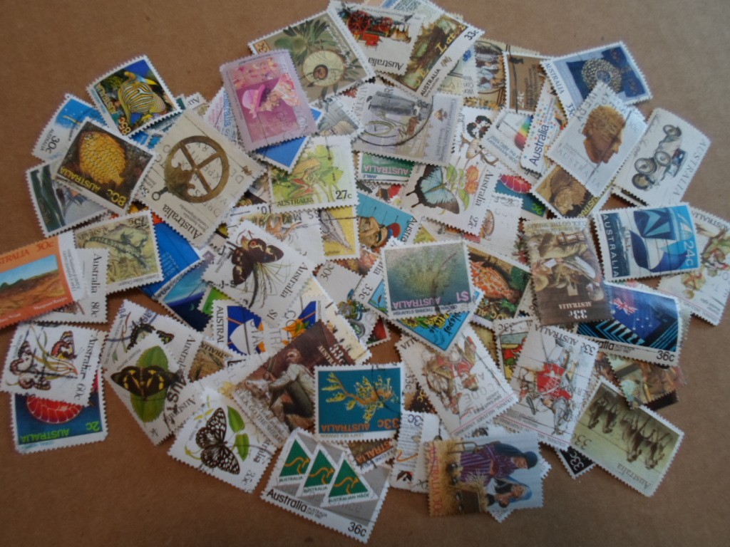 Collection lot 120 different Australia stamps - all 1980s