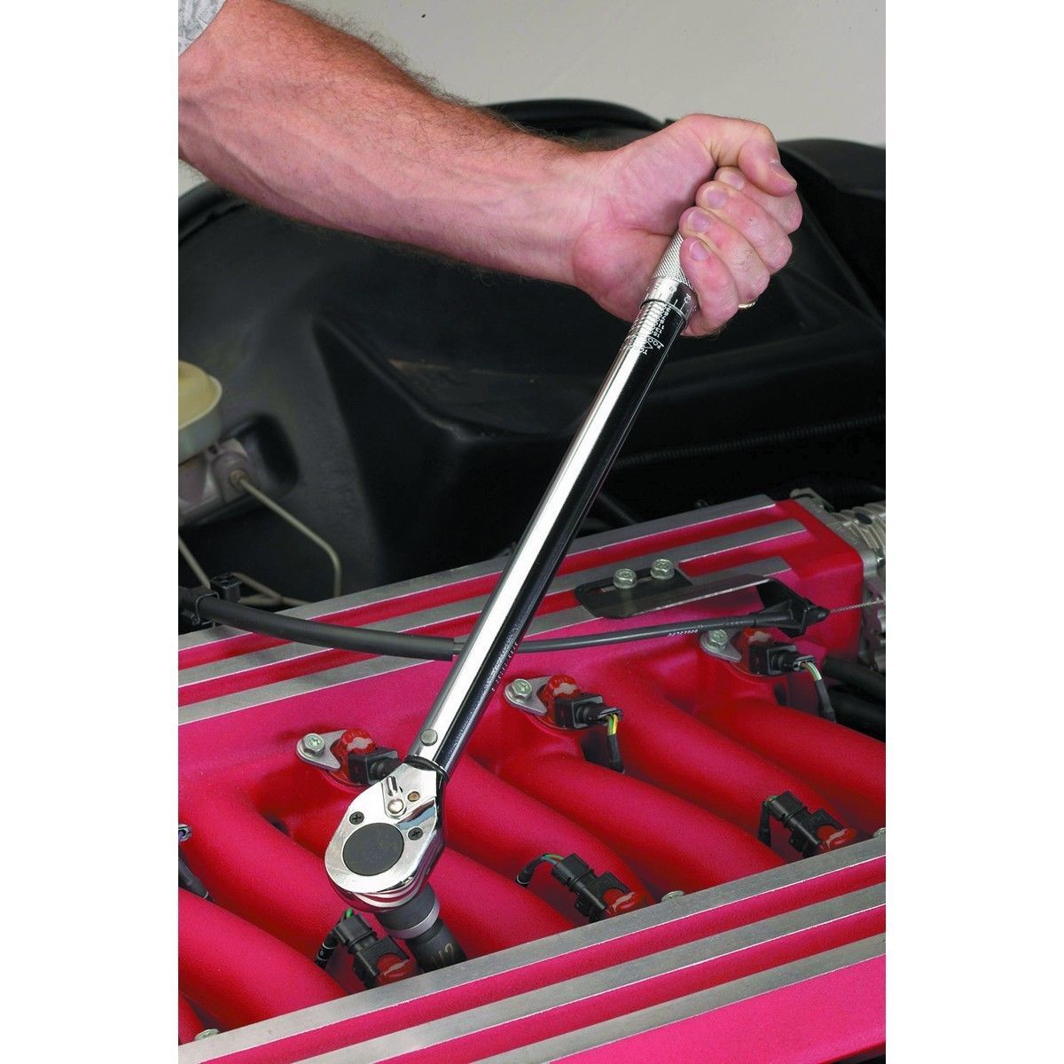 Set of 3 Pro Reversible Click Type Torque Wrench Sizes 1/4", 3/8", 1/2"