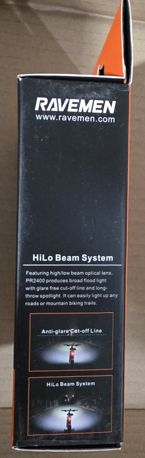 RAVEMEN PR2400 Bicycle Front Light, 2400 Lumens, Black HEADLIGHT - BRAND NEW 🔥