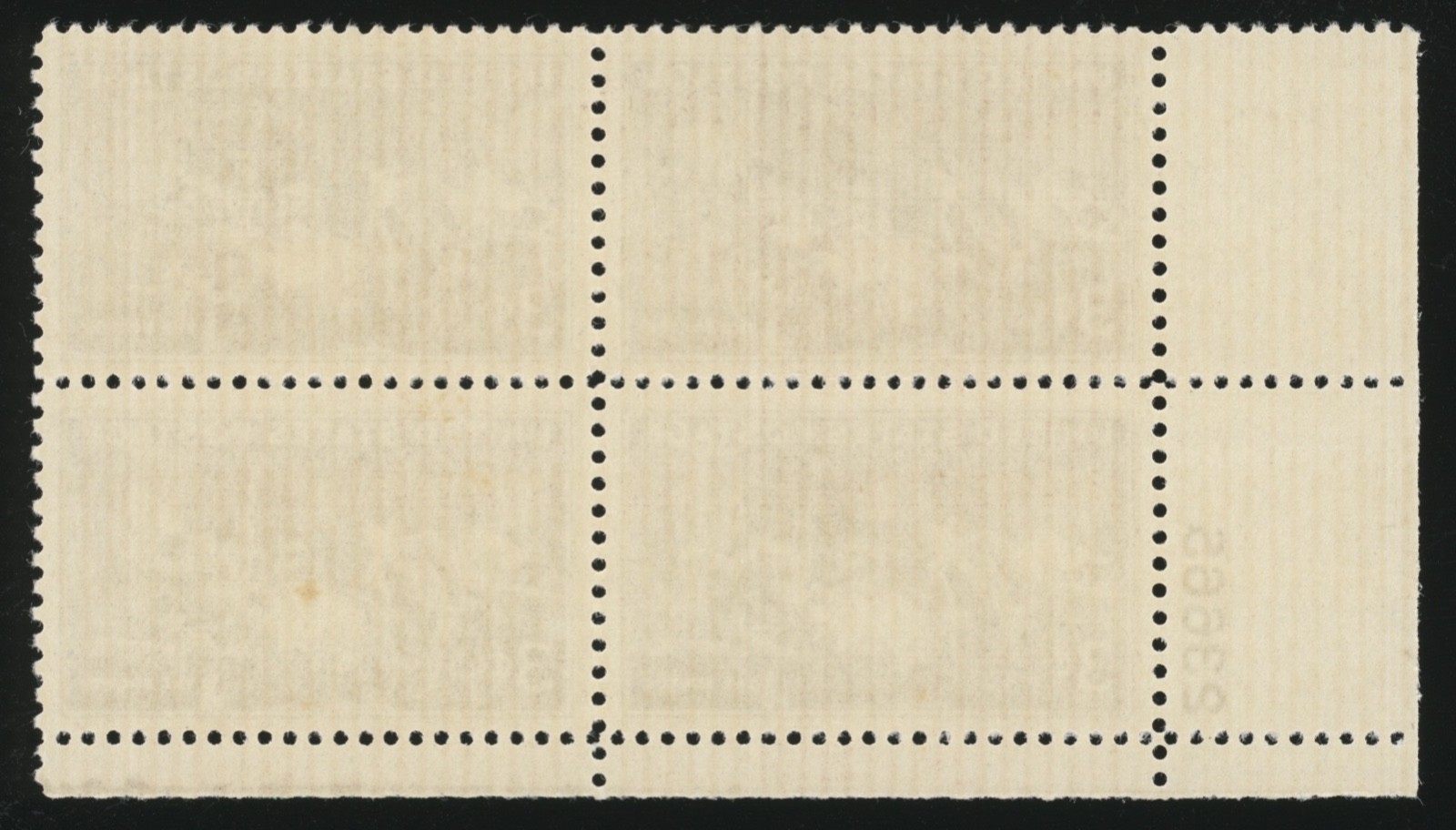 US - 1947 The Doctor by Luke Fildes 3c - SC# 949 Plate Block of 4 Mint NH OG