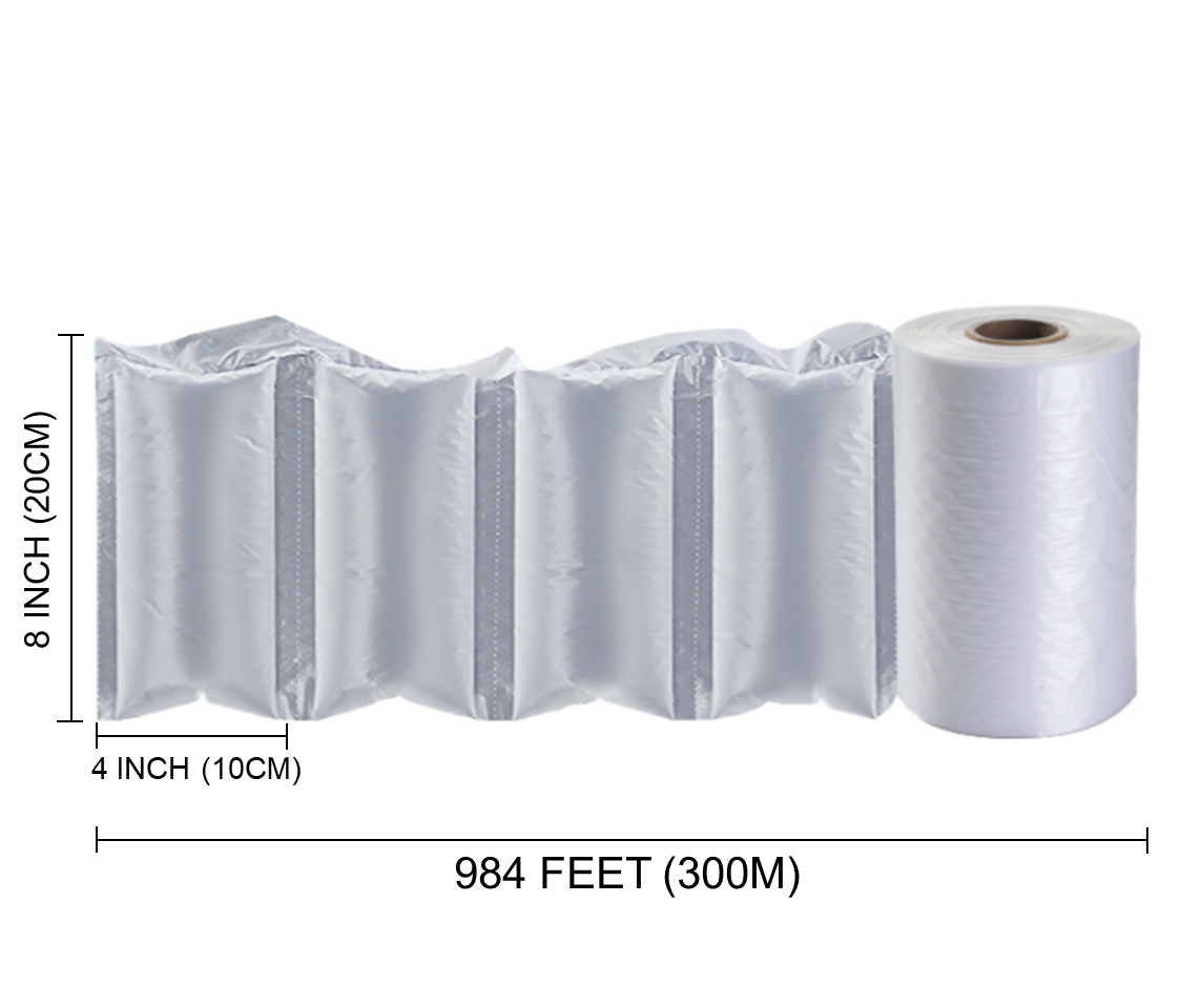 Air Pillow Cushion Bubble Film Roll Wrap Packaging 3000pc | 984ft 4" x 8" 2-PACK